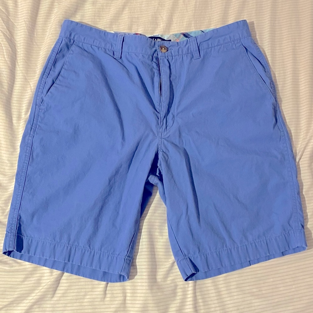 Chaps shorts. Size 32. Blue. Lightly worn. No stains. No tears.